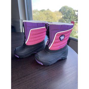 NWT Arctic Shield Snow Boots Girls Comforted Rated -20 F Pink Purple Black Warm